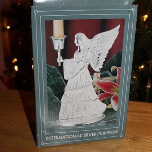 International Silver Company Angel Candle Holder Silverplated